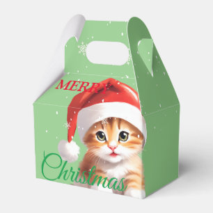 Funny Safari animals Cat Santa Christmas Costume Favour Box
