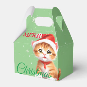 Funny Safari animals Cat Santa Christmas Costume Favour Box