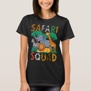 Funny Safari Costume For Kids Men Women Africa Saf T-Shirt