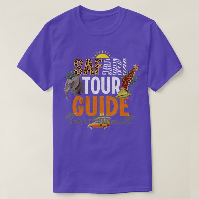 Funny Safari Tour Guide Shirt Africa Tee TShirt (Design Front)