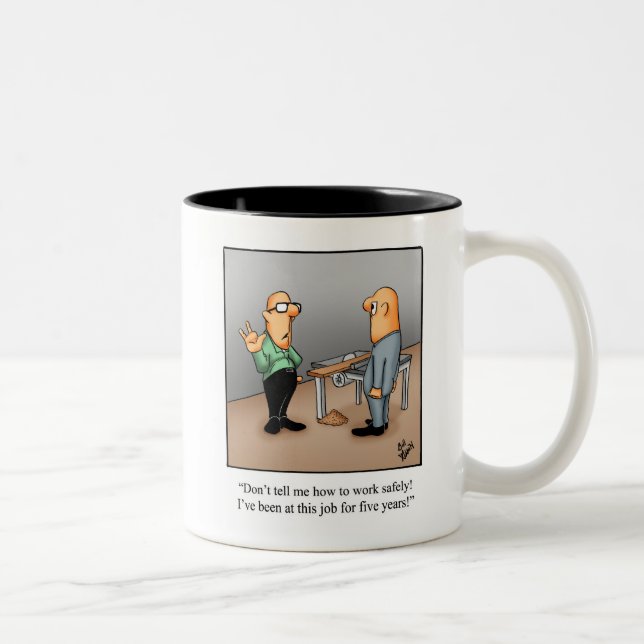 Funny Safety Humour Mug Gift (Right)