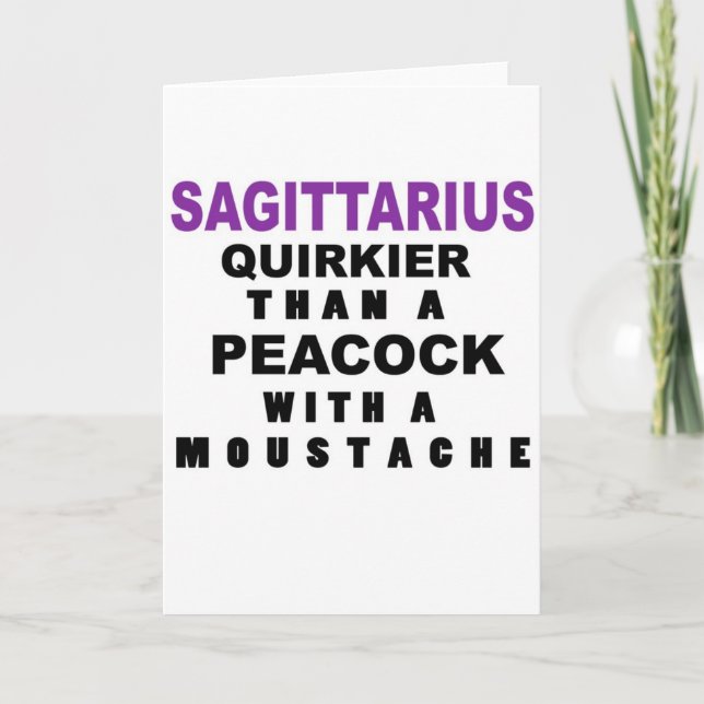 Funny Sagittarius Birthday Card (Front)