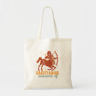 Funny Sagittarius Zodiac Star Astrology Awesome AF Tote Bag