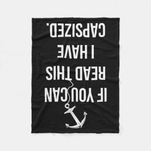 Funny Sailing Nautical Boating Sailboat Lover Gift Fleece Blanket