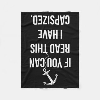 Funny Sailing Nautical Boating Sailboat Lover Gift Fleece Blanket