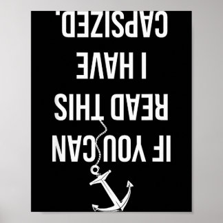 Funny Sailing Nautical Boating Sailboat Lover Gift Poster