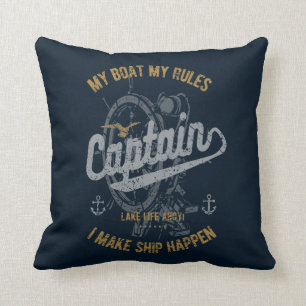 Funny Sailor Gift, Sailing Gifts Captain Retro Cushion