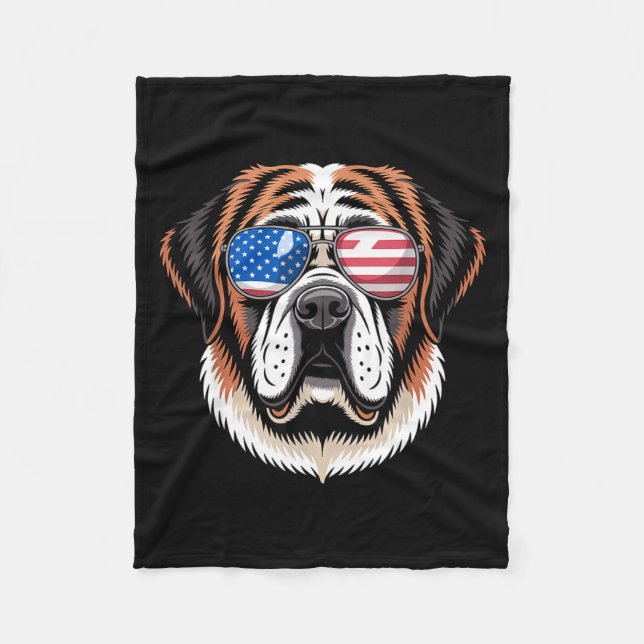 Funny Saint Bernard Costume For Men Women St Berna Fleece Blanket (Front)