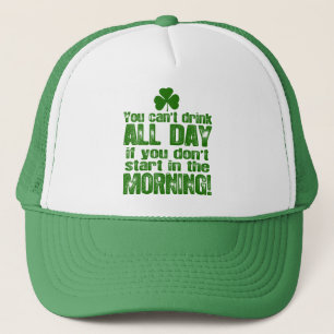 Funny Saint Patrick's Day Beer Trucker Hat