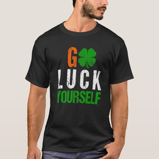 Funny Saint Patrick's Day For Adults Men Women T-Shirt (Front)