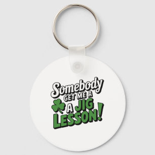 Funny Saint Patricks Day Irish Pride Shamrock Luck Key Ring