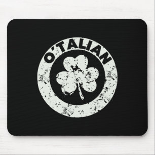 Funny Saint Patricks Day Italian Irish Relationshi Mouse Mat