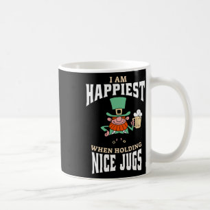 Funny Saint Patricks Day Leprechaun Beer Jugs Brea Coffee Mug
