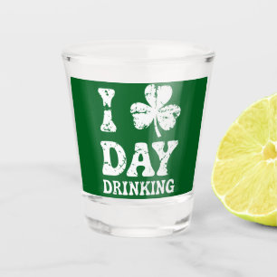 Funny Saint Patricks Day Party St Pats Funny Drink Shot Glass