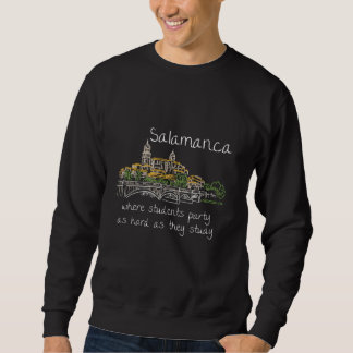 Funny Salamanca Spain Souvenir Hand Drawn Art Sweatshirt
