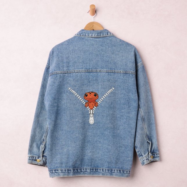Funny Salamander Peek Denim Jacket (Hangar)