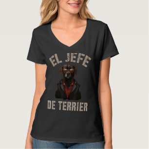 Funny Salesman Dog Father Future CEO EL JEFE DE TE T-Shirt