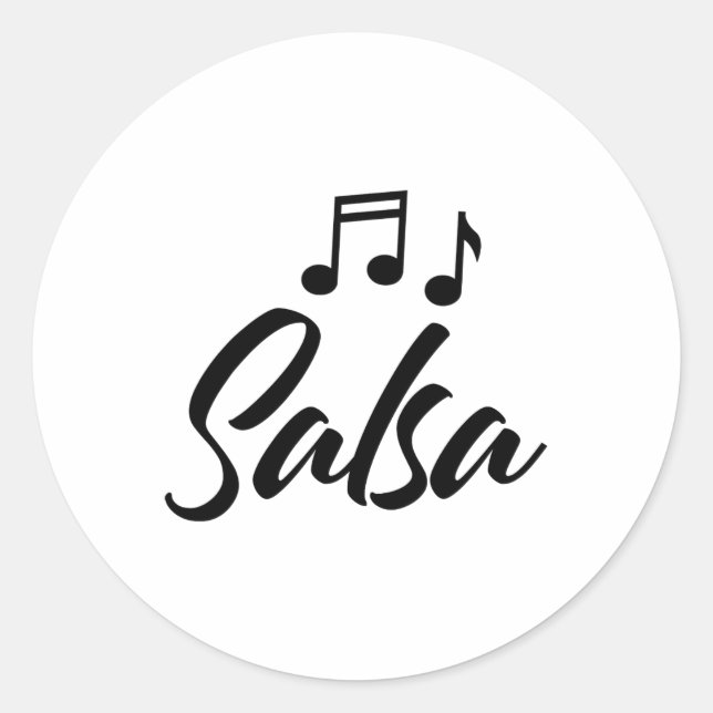 Funny Salsa Dance Tee Shirts Women Salsa  Classic Round Sticker (Front)
