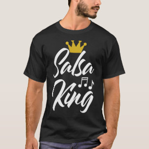 Funny Salsa Dance Tee Shirts Women Salsa King