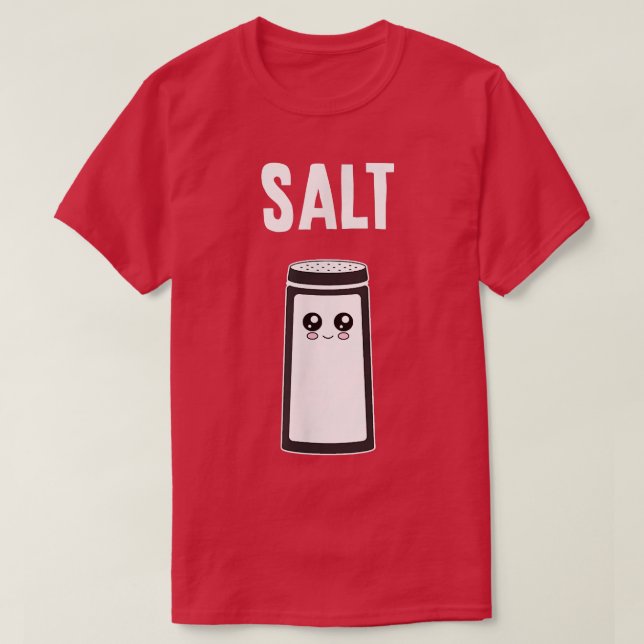 Funny Salt Cooking Chef Gift Salt Shaker Salt Cell T-Shirt (Design Front)