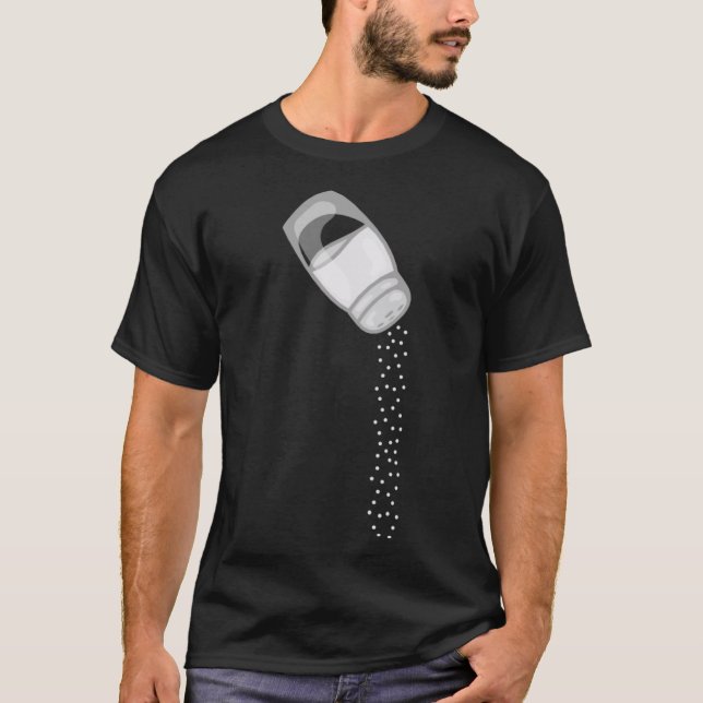 Funny Salt Grains Salting Shaker So Salty Upset Pe T-Shirt (Front)