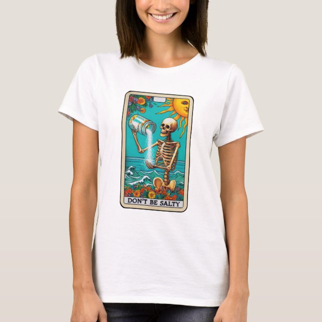 Funny Salty Witch Tarot T-Shirt (Front)