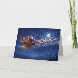 Funny Samoyed Dog Christmas Holiday Card