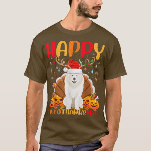 Funny Samoyed Dog Lover Happy Samoyed HelloThanksM T-Shirt
