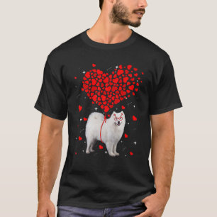 Funny Samoyed Dog Valentine Pet Puppy Dog Lover T-Shirt