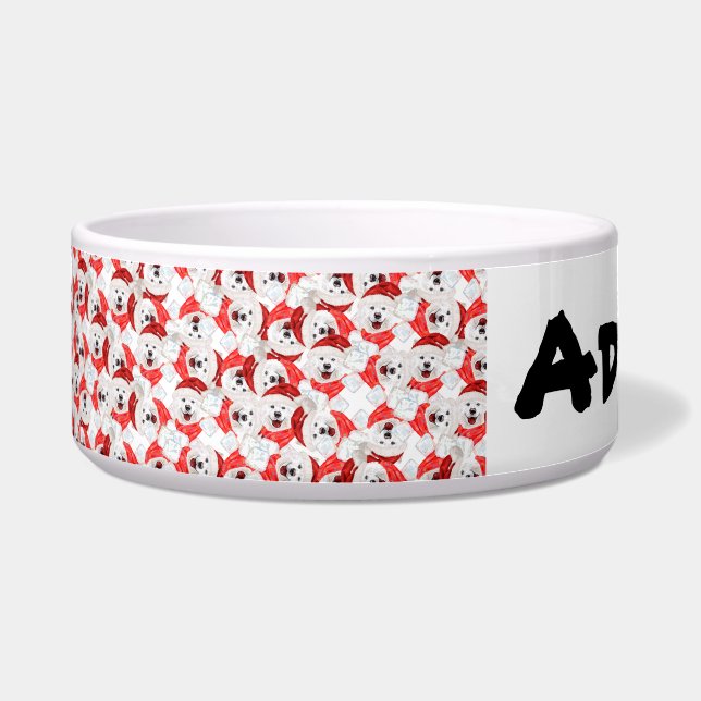 Funny Samoyed Name Christmas Pattern (Front)