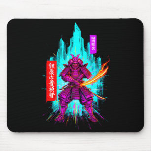 Funny samurai cyberpunk warrior saying sarcastic mouse mat