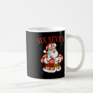 Funny Santa 67 Six Seven Meme Christmas Holiday Te Coffee Mug