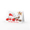 Funny Santa and Reindeer Cartoon greeting Card