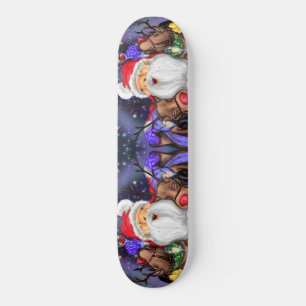 Funny Santa and Reindeers Christmas Party - Fun Skateboard