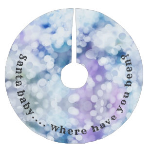 Funny Santa baby Christmas Tree Skirt