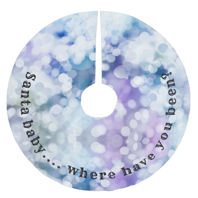 Funny Santa baby Christmas Tree Skirt (Front)