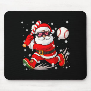 Funny Santa Baseball Christmas Pajamas Xmas Men Bo Mouse Mat