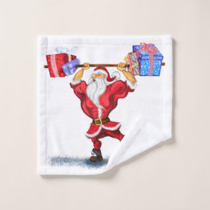 Funny Santa Bath Towels Christmas Gift