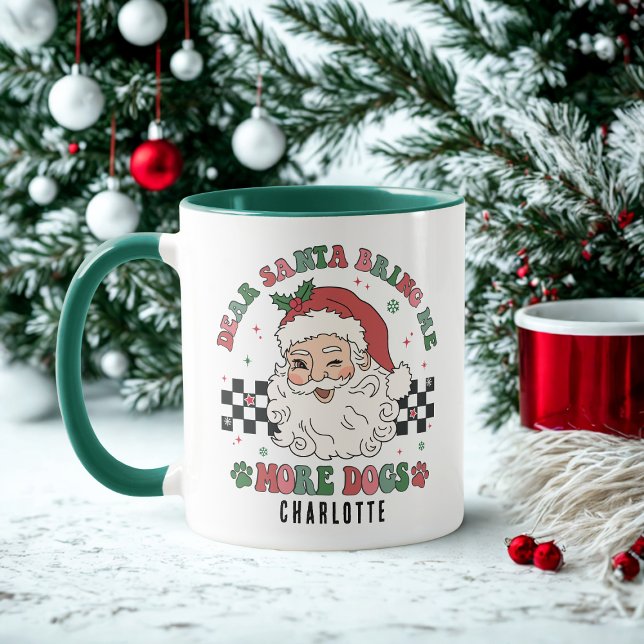 Funny Santa Bring More Dogs Christmas Personalised Mug (Creator Uploaded)