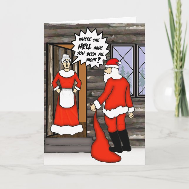 Funny Santa Card (Front)