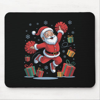 Funny Santa Cheering Cheerleading Christmas Xmas P Mouse Mat