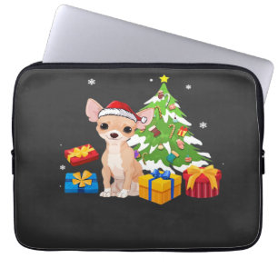 Funny Santa Chihuahua Dog Christmas Tree Gifts Xma Laptop Sleeve