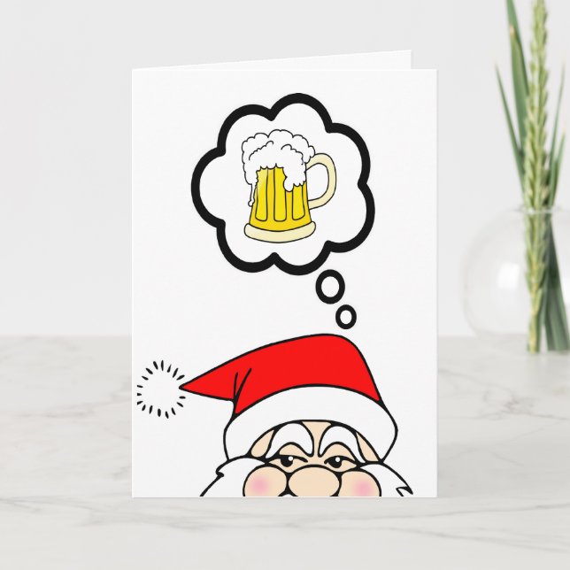 Funny Santa Christmas Card (Front)