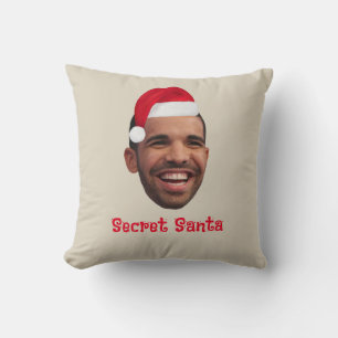 Funny Santa christmas customisable photo Cushion