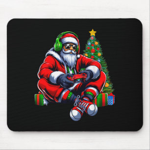 Funny Santa Christmas Gamer Controller Xmas Gaming Mouse Mat