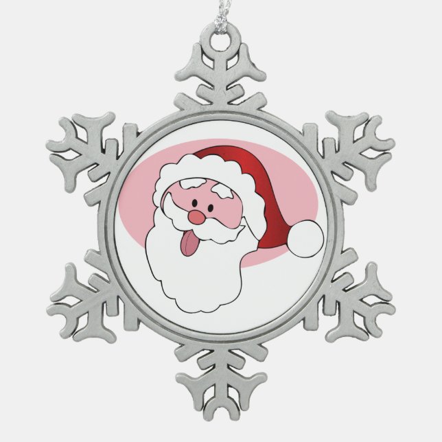Funny Santa Christmas ornament (Front)