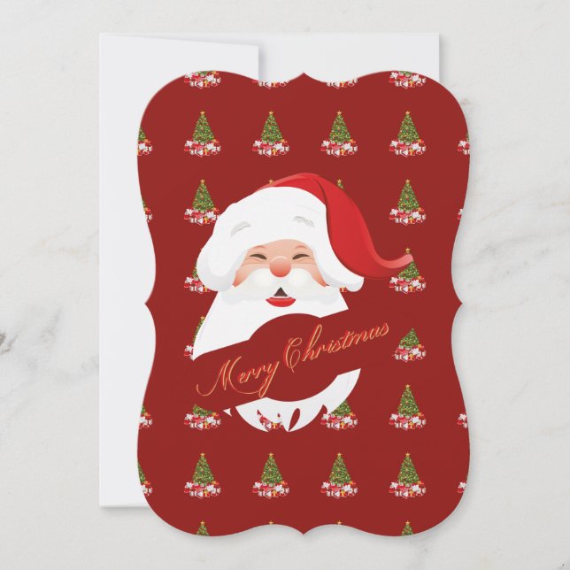 Funny Santa - Christmas Party Invitation (Front)