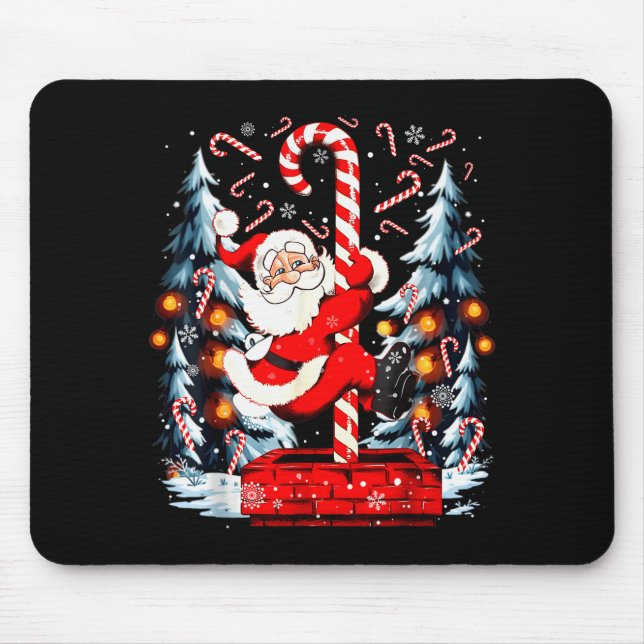 Funny Santa Christmas Tree Xmas Family Men Women K Mouse Mat (Front)