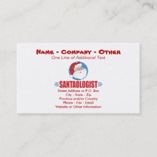 Funny Santa Claus Business Card