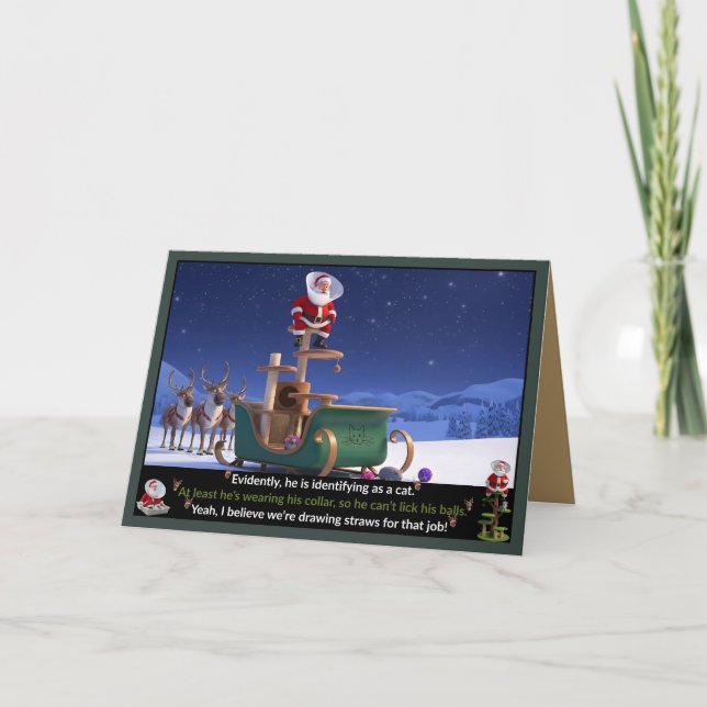 Funny Santa Claus Card (Front)